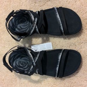 New In Box Merrell Terrain Cush Lattice US 9 in Black